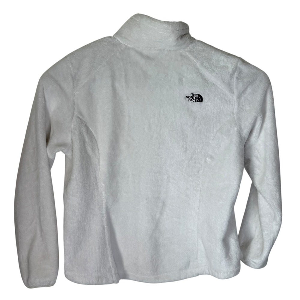 The North Face Osito Full Zip Fleece Jacket White Womens XL High‎ Pile Soft - Picture 4 of 7
